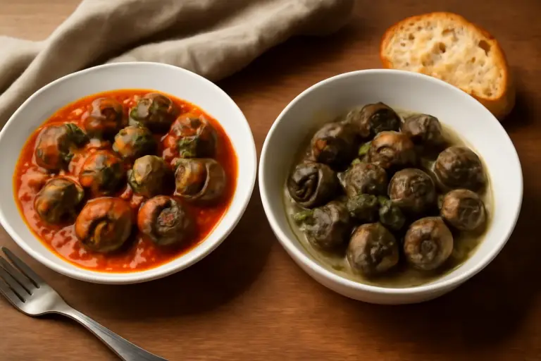 Qual è la differenza tra lumache al pomodoro e in bianco? Scegli la preparazione più adatta