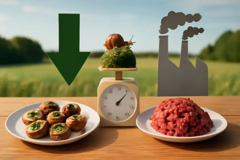Qual è l’impatto ambientale del consumo di lumache rispetto alla carne tradizionale lo sapevi che è uno dei più bassi?